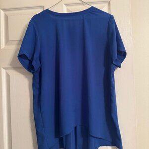 LOFT ROYAL BLUE BLOUSE, SIZE LARGE